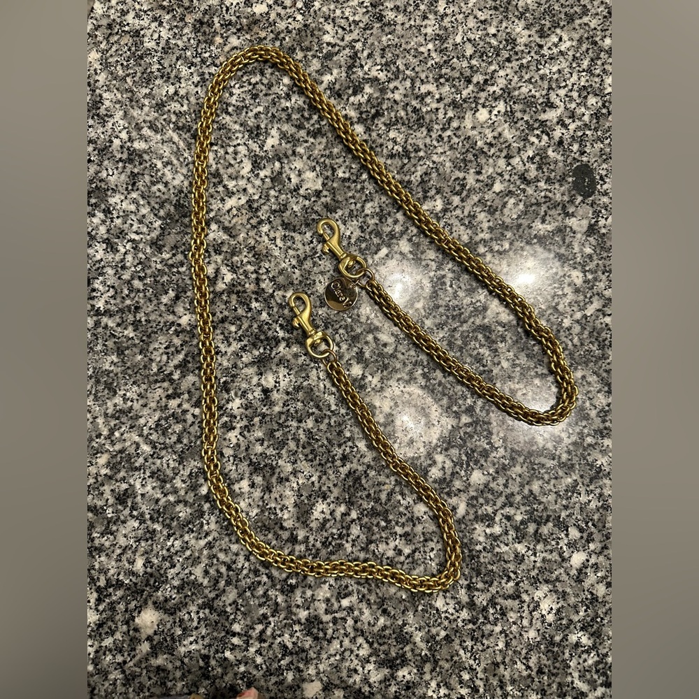 Clare V Crossbody chain strap, thick brass - Picture 2 of 4